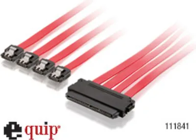 Produktbild von Equip SATA Stromversorgungskabel, 0,15 m, Molex (4-pin), SATA 15-Pin, Männlich, Gerade, Gerade