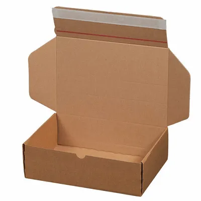 Produktbild von 20x Versandkarton 305x210x91mm MODULBOX 4 mit Selbstklebeverschluss & Aufreißfaden braun
