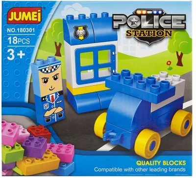 Obrázek produktu pro Stavebnice policejní stanice Jumei, 18 dílů, od 3 let