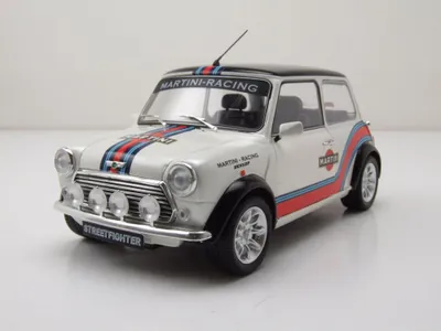 Image de Solido 421182880 Mini Cooper Sport Martini Evo 1998 blanc 1:18 Solido1:18