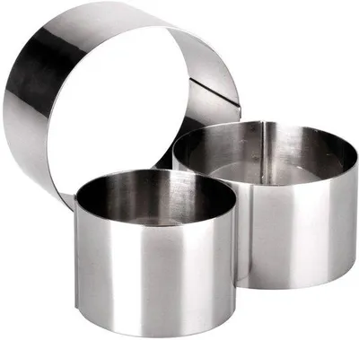 Obrázek produktu pro Sada kuchyňských nástrojů – kulaté formy – průměr 6, 8, 10 cm