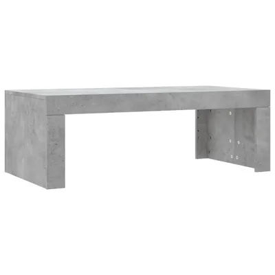 Image de vidaXL Table basse gris béton 102x50x36 cm Bois composite - Tables basses