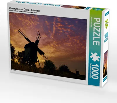 Produktbild von Calvendo Windmühlen auf Öland / Schweden 1000 Teile Puzzle quer 640x480mm, Schiedl Bernd; 7451582