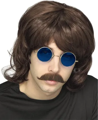 Produktbild von Braune 70er Jahre Perücke für Fasching & Halloween