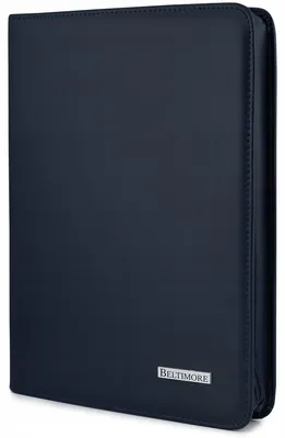 Productafbeelding van Lederen aktetas BIWUAR i56, marineblauw