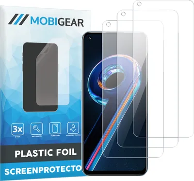 Produktbild von Mobigear  Realme 9 Pro Displayschutz Schutzfolie - Hüllenfreundlich (3er Pack)