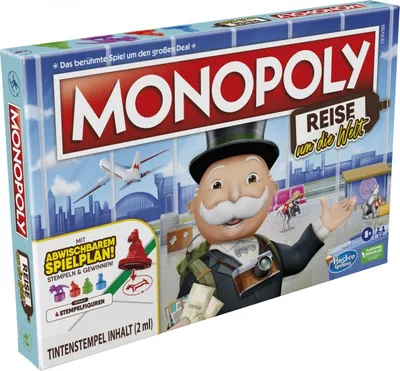 Produktbild von Spiel Monopoly Reise um die Welt