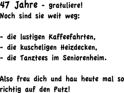 Produktbild von 47. Geburtstag - Comic Hund - Karte mit Umschlag - Herzlichen