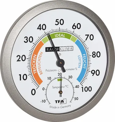 Produktbild von TFA - Analoges Thermo-Hygrometer 45.2042.50 - silber