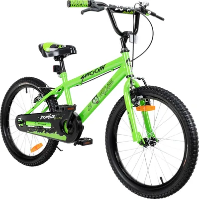 Produktbild von Actionbikes Kinderfahrrad Zombie 20 Zoll | Kinder Fahrrad - V-Brake Bremsen - Kettenschutz - Fahrradständer - Kinderrad - 6-9 Jahre (Grün)