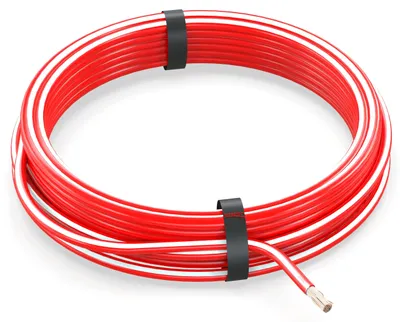 Produktbild von AUPROTEC 10m Fahrzeugleitung 6,0 mm² FLRY-B Auto Kabel als Ring Farbe rot-weiß