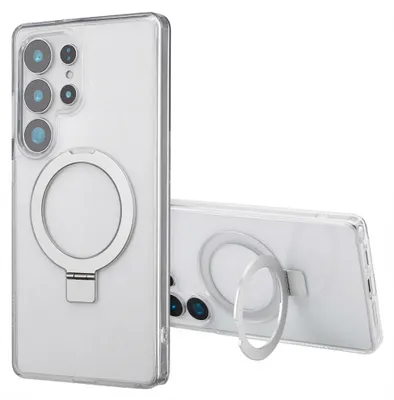 Immagine prodotto di Accezz Ring Stand Backcover con MagSafe Samsung Galaxy S25 Ultra - Trasparente