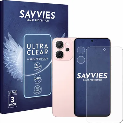Produktbild von 6x Für Oppo Reno 14 F (Display+Kamera) Schutzfolie Savvies Displayschutz Display Schutz Folie Klar Transparent