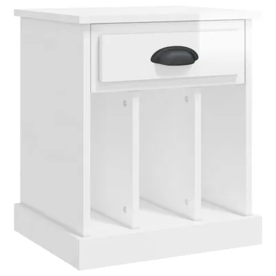 Obrázek produktu pro Noční stolek bílý s vysokým leskem 43 x 36 x 50 cm