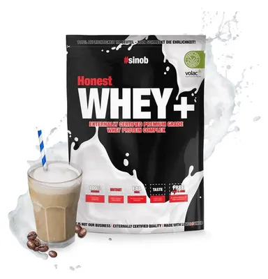 Produktbild von Sinob Honest Whey+ - Eiskaffee 820g