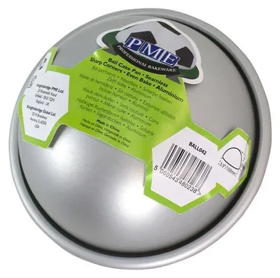 Obrázek produktu pro PME Ball Pan BALL084, Forma na dort, Kulatý, Plochý povrch, Hliník, Hliník, 203 mm