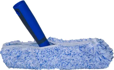 Produktbild von D&L Fensterreiniger Set - Ergonomischer Griff + Mikrofaserbezug, 35 cm, Soft Touch, Profiqualität
