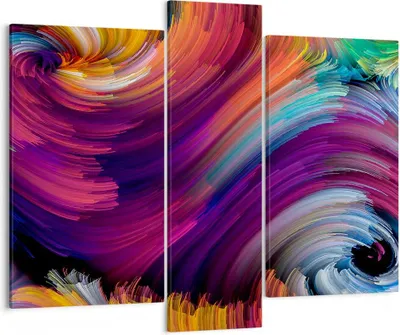 Produktbild von Bild auf Leinwand - Leinwandbild - Abstraktion modern - 95x80cm - Wand Bild - Wanddeko - Wandbilder - Leinwanddruck - Bilder - Kunstdruck - Wanddekoration - Leinwand bilder - Wandkunst - CB95x80-3796