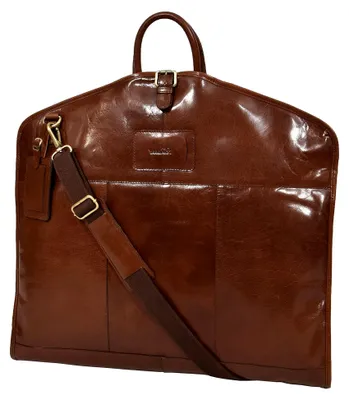 Produktbild von Luxus Leder Anzug Tragetasche Kastanie Suiter Case Kleid Kleiderabdeckung Reisetasche - Finley