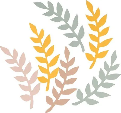 Produktbild von 6 Papierbaumblätter - Slow Life