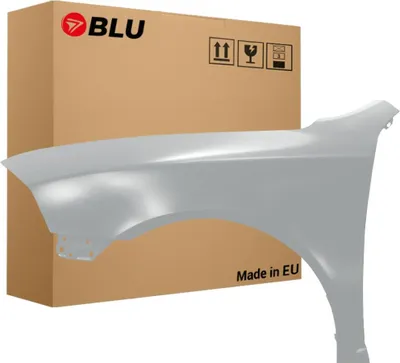 Zdjęcie produktu dla BLU Błotnik Premium pasujący do Skoda Octavia II 2 (1Z3,1Z5) LF7T Lewy Srebrny DiamantSilber | 2004-2012 | Przedni Przód | Lakierowany | Gotowy do montażu | Ocynk
