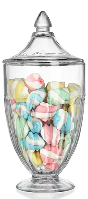 Productafbeelding van Decoratieve glazen snoepdispenser met deksel, 780 ml
