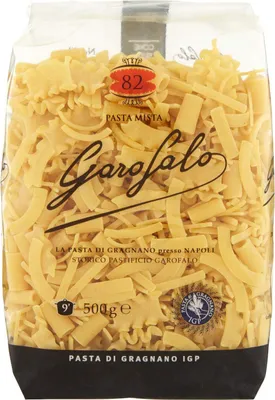 Produktbild von 16x Garofalo Pasta di Gragnano IGP Pasta Mista N° 82 Hartweizengrieß Pasta 100% Neapolitanische Pasta Kurze Pasta Packung mit 500g