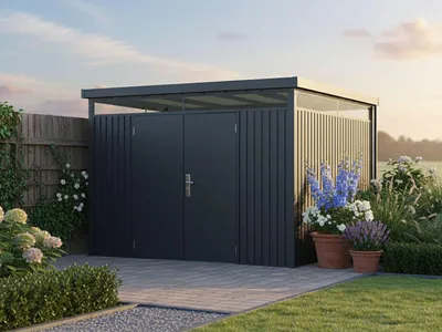 Produktbild von StarLine Metall Gerätehaus Modell Solidum 9,0 m²