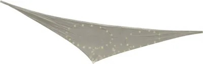Image de Tissu gris 3 x 3 x 3 m auvent solaire extérieur avec éclairage LED