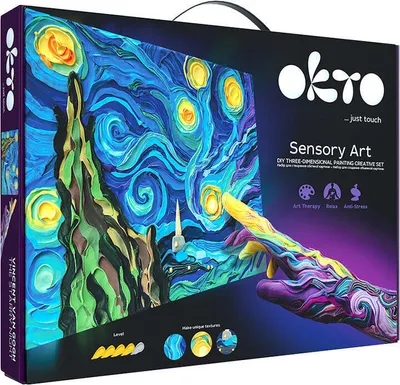 Obrázek produktu pro OKTO SENSOTY ART výtvarná sada  ”Hvědná noc” 30x40 cm