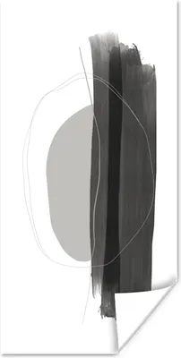 Produktbild von MuchoWow® Poster Abstrakt - Malerei - Minimalismus 20x40 cm - Plakat - Foto