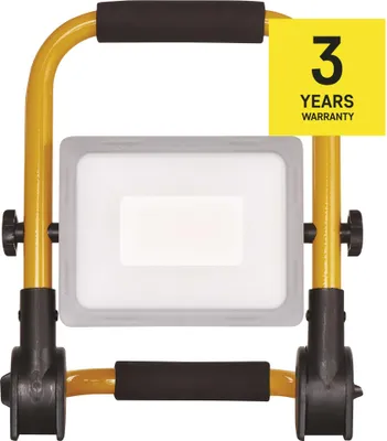 LED reflektor ILIO přenosný, 31 W, černý/žlutý, neutrální bílá
