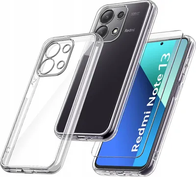Zdjęcie produktu dla Etui do Xiaomi Redmi Note 13 4G WZMACNIANE 360° CLEAR + Szkło 9H