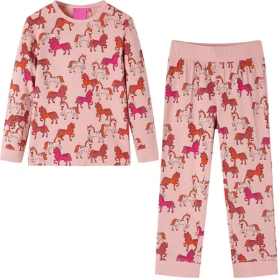 Produktbild von Design Möbel Kinderpyjama mit Langen Ärmeln Hellrosa 104 - 2024 Neu
