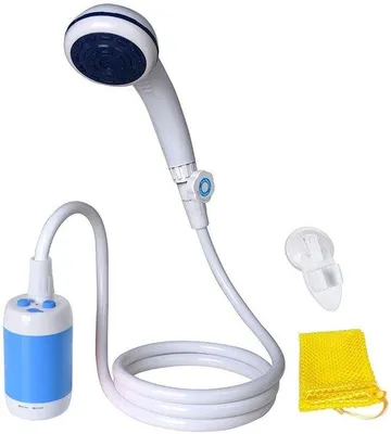 Produktbild von Elektrische campingdouche mit leistungsstarker Akku und variabler Geschwindigkeit
