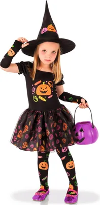 Produktbild von Rubie's Kinderkostüm „Hexe Candy“ Modern M (5-7 años) bunt