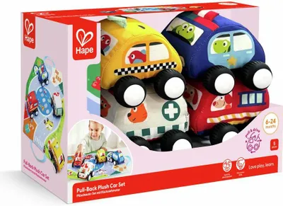 Obrázek produktu pro Sada plyovch autek Hape se zptnm motorem