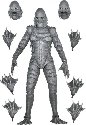 Produktbild von NECA Universal Monsters Actionfigur Ultimate Creature from the Black Lagoon (B&W) 18 cm