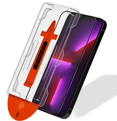 Obrázok produktu pre 1-balenie iPhone 13 Pro Ochranné sklo na displej - Tvrdené sklo | [Automatická inštalácia] - Bez bublín