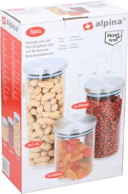 Obrázek produktu pro Sada nádob na skladování 3 ks ALPINA