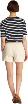 Productafbeelding van Tommy Hilfiger dames sweatshorts van katoen, beige (Calico), maat L