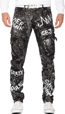 Produktbild von Cipo & Baxx Herren Jeans CD572 Schwarz W42/L34