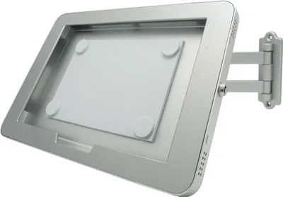 Produktbild von SYSTEM-S Wand Halterung abschließbar 360° für Microsoft Surface Pro 7 Pro 3 Pro 4 12.3 in Grau