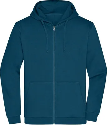 Produktbild von Klassische Sweatjacke mit Kapuze petrol, Gr. XXL