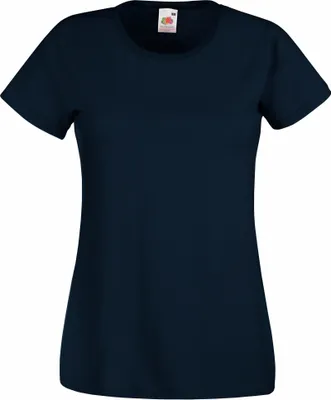 Produktbild von Fruit Of The Loom Lady-Fit Damen T-Shirt BC1354 (L) (Dunkelblau)