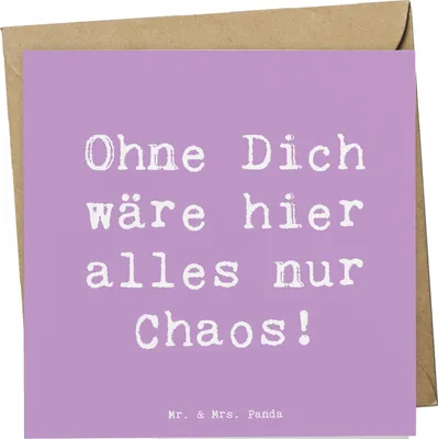 Produktbild von Mr. & Mrs. Panda Glückwunschkarte Spruch Reinigungskraft Held - Lavendeltraum - Geschenk, Klappkarte, Aufmerksamkeit, Danke sagen, Liebe, Grußkarte, besondere Menschen