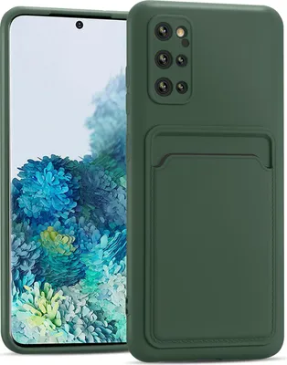 Obrázok produktu pre Puzdro na mobilný telefón pre Samsung Galaxy S20 Plus kryt silikónový ochranný kryt so slotom na kartu Slim Wallet Case, zelený
