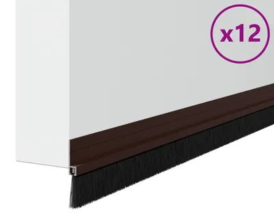 Obrázok produktu pre vidaXL Samolepiace tesnenia dverí 12 ks hnedé 100 cm