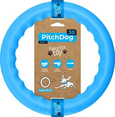 Produktbild von PitchDog – Spielring für Hunde, 28 cm, blau