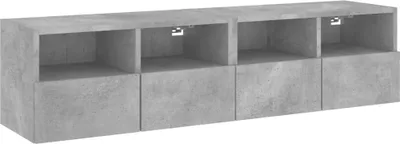 Produktbild von vidaXL TV-Wandschränke 2 Stk. Betongrau 60x30x30 cm Holzwerkstoff